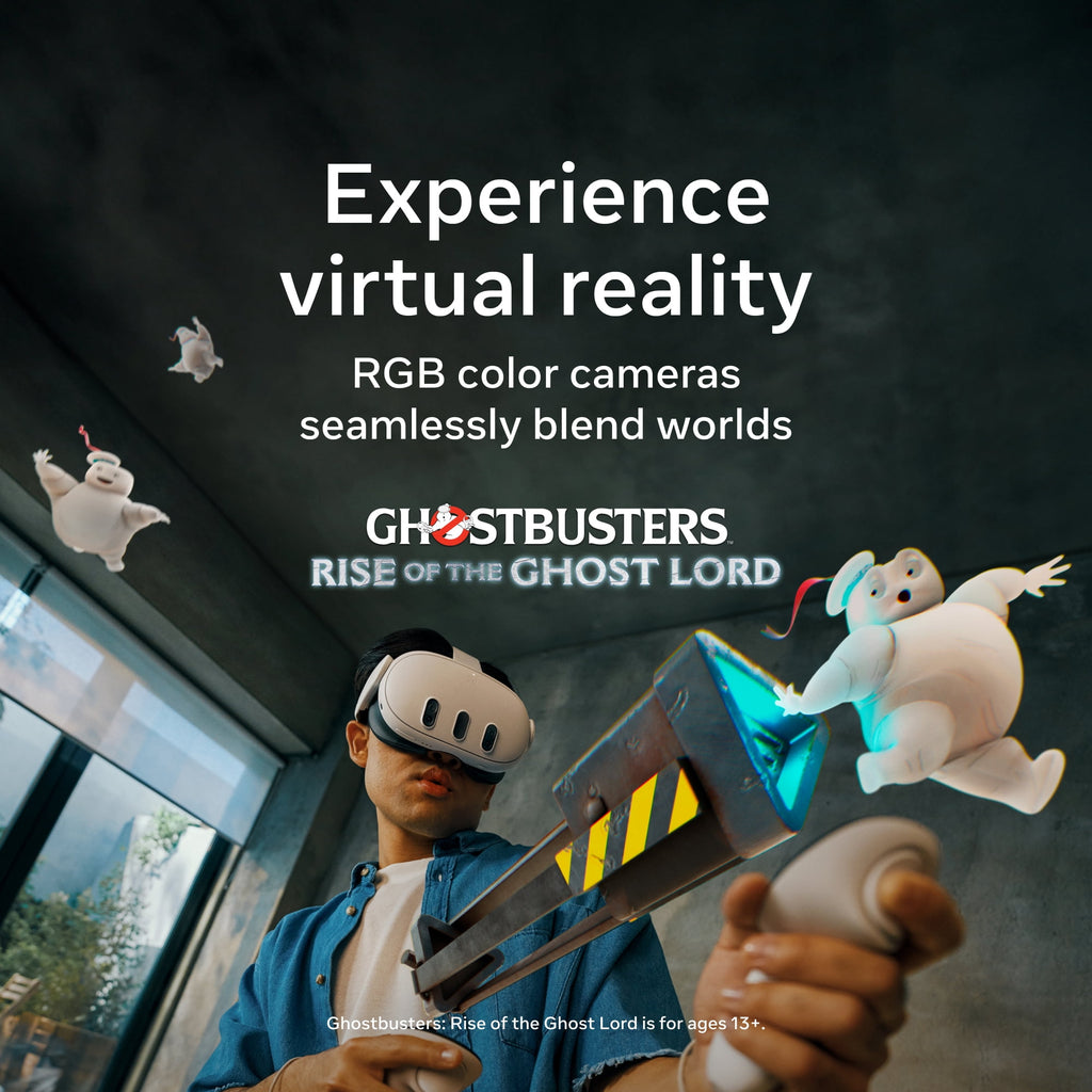 Quest 3 512GB VR Headset - Unleash Stunning 4K Graphics, Immersive Wireless Experience, and Access to 40+ Games with a 3-Month Horizon+ Trial!