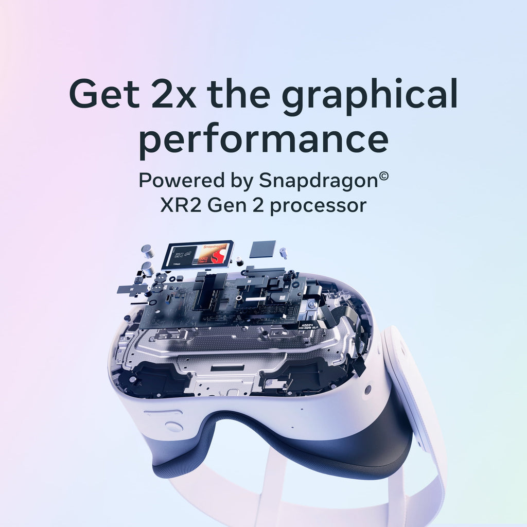 Quest 3 512GB VR Headset - Unleash Stunning 4K Graphics, Immersive Wireless Experience, and Access to 40+ Games with a 3-Month Horizon+ Trial!