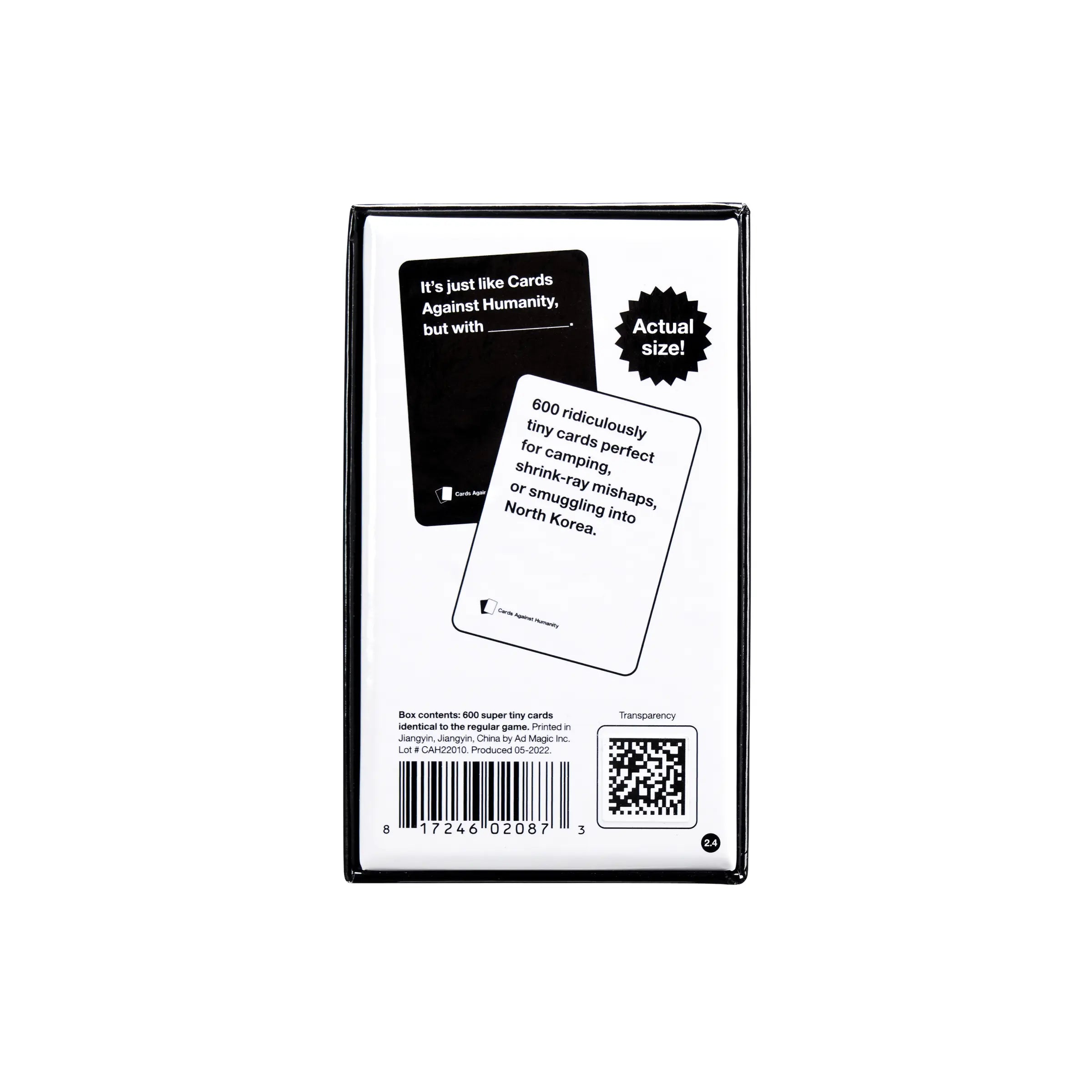 Cards against Humanity: Tiny Edition • Miniature Main Game with 600 Ridiculously Tiny Cards • Adult Party Game