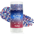 4Th of July Glitter Stick | Red, White & Blue Body & Hair Sparkle for Independence Day Party, Festival & Fun Holiday Look