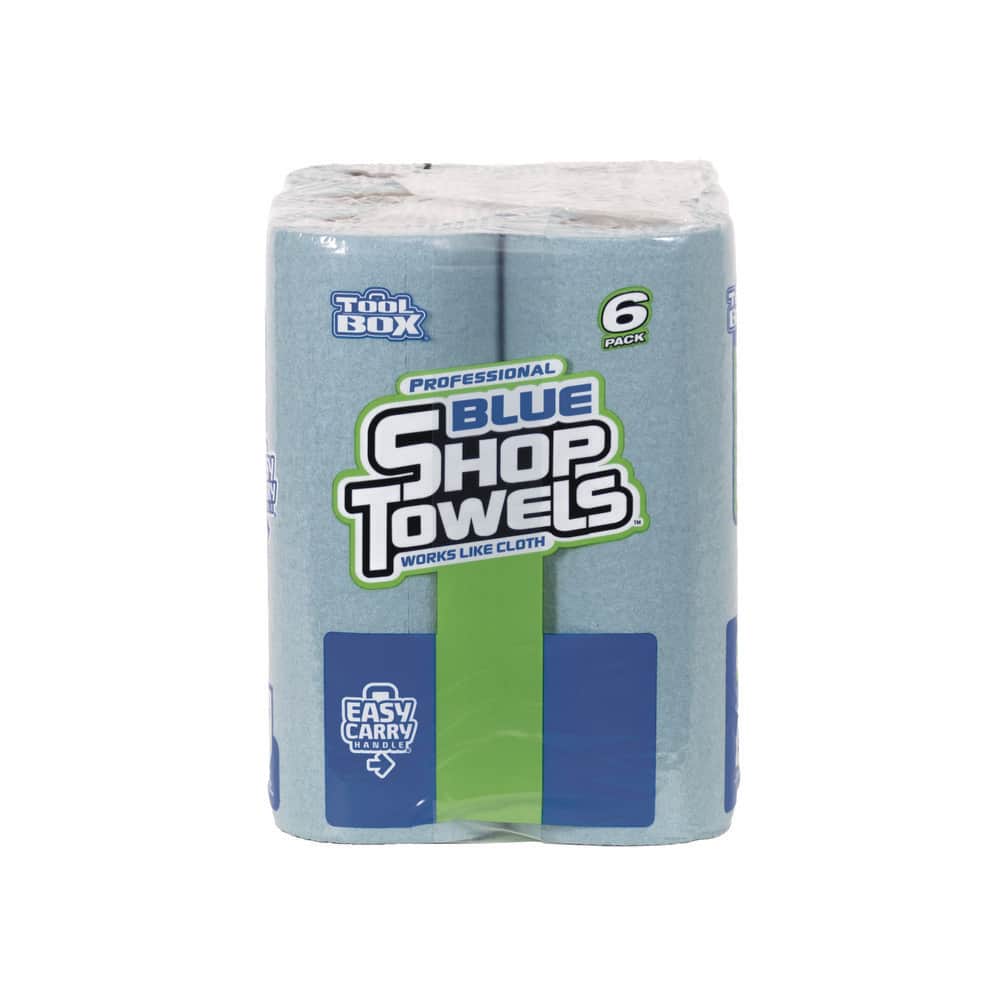 Ultimate 6-Pack Professional Blue Disposable Shop Towels - 330 Highly Absorbent Sheets for All Your Cleaning Needs